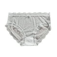thumbnail image 2 of YueHuiYing High Waisted Seamless Underwear for Women No Show Panties Cheeky Scalloped Edge Bikini Breathable Briefs, 2 of 3