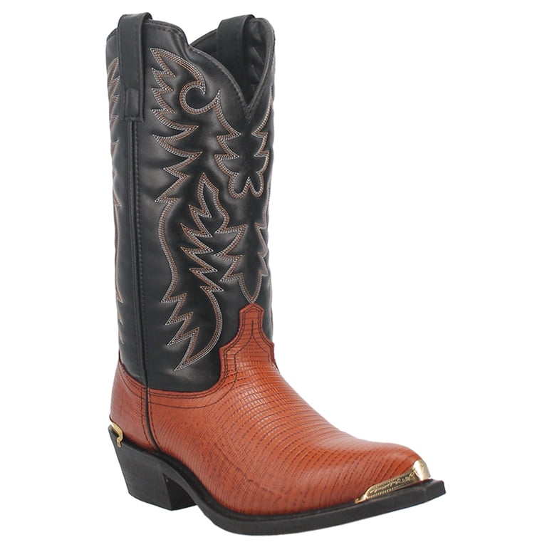 Laredo 10D Atlanta Lizard Print Pointed Toe Cowboy Mens Brown Dress Boots 68086 Laredo Men main image 4