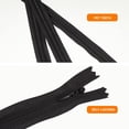 thumbnail image 2 of kurtrusly 5pack/lot Fashionable And Durable Invisible Zips Wide Range Of Uses Easy To Long Invisible Zippers black 1Set, 2 of 6