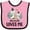 Pink and Black, variant on Inktastic Zebra My Geema Loves Me Boys or Girls Baby Bib