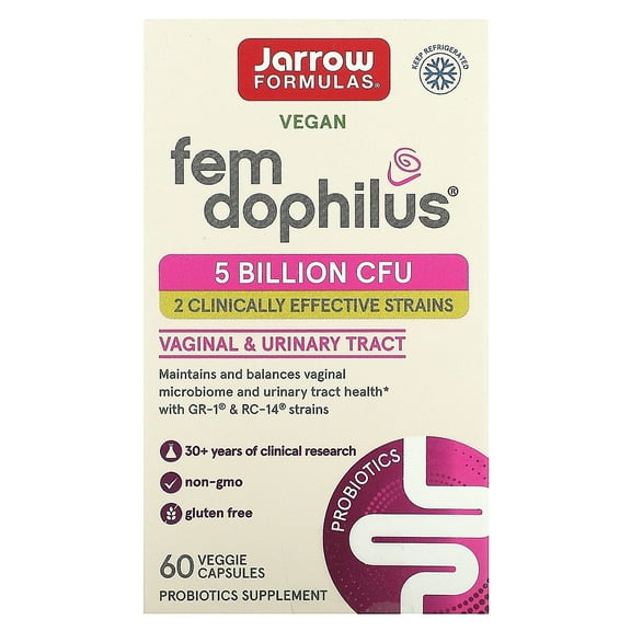 Jarrow Formulas, Inc. Vegan Fem-Dophilus 5 Billion Cfu 60 Veg Caps