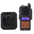 thumbnail image 2 of Walkie Talkie portátil resistente al agua, antena VOX, conjunto de Radio bidireccional FM/VHF/UHF, enchufe europeo de 100-240V, 2 of 5