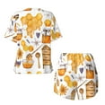 thumbnail image 5 of Lsque Honey Bee Set Women's Short-Sleeved Pajama Set - 2 Piece Soft and Lightweight Sleepwear Set-XX-Large, 5 of 9