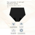 thumbnail image 4 of JJHGVB Bikini Bottoms Period Swim Bottoms Women's Menstrual Underwear Basic Full Coverage Mid Waist Bathing Suit Bottom Swim Bottoms Swimsuit Bottoms Black 3XL, 4 of 8