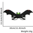 thumbnail image 3 of Fiudx Gafas con Montura de Batcobra para Fiesta de Halloween, Accesorio Fotográfico Festivo, Diseño Único, Accesorio para Disfraz de Adulto, Estilo Halloween Versátil, Material No Tejido, 1 Juego, 3 of 5