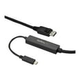 thumbnail image 1 of StarTech.com 9.8ft/3m USB C to DisplayPort 1.2 Cable 4K 60Hz, USB-C to DisplayPort Adapter Cable HBR2, USB Type-C DP Alt Mode to DP Monitor Video Cable, Compatible w/ Thunderbolt 3, Black - USB-C Male to DP Male (CDP2DPMM3MB) - External video adapter - STM32F072CBU6 - USB-C - DisplayPort - black, 1 of 4
