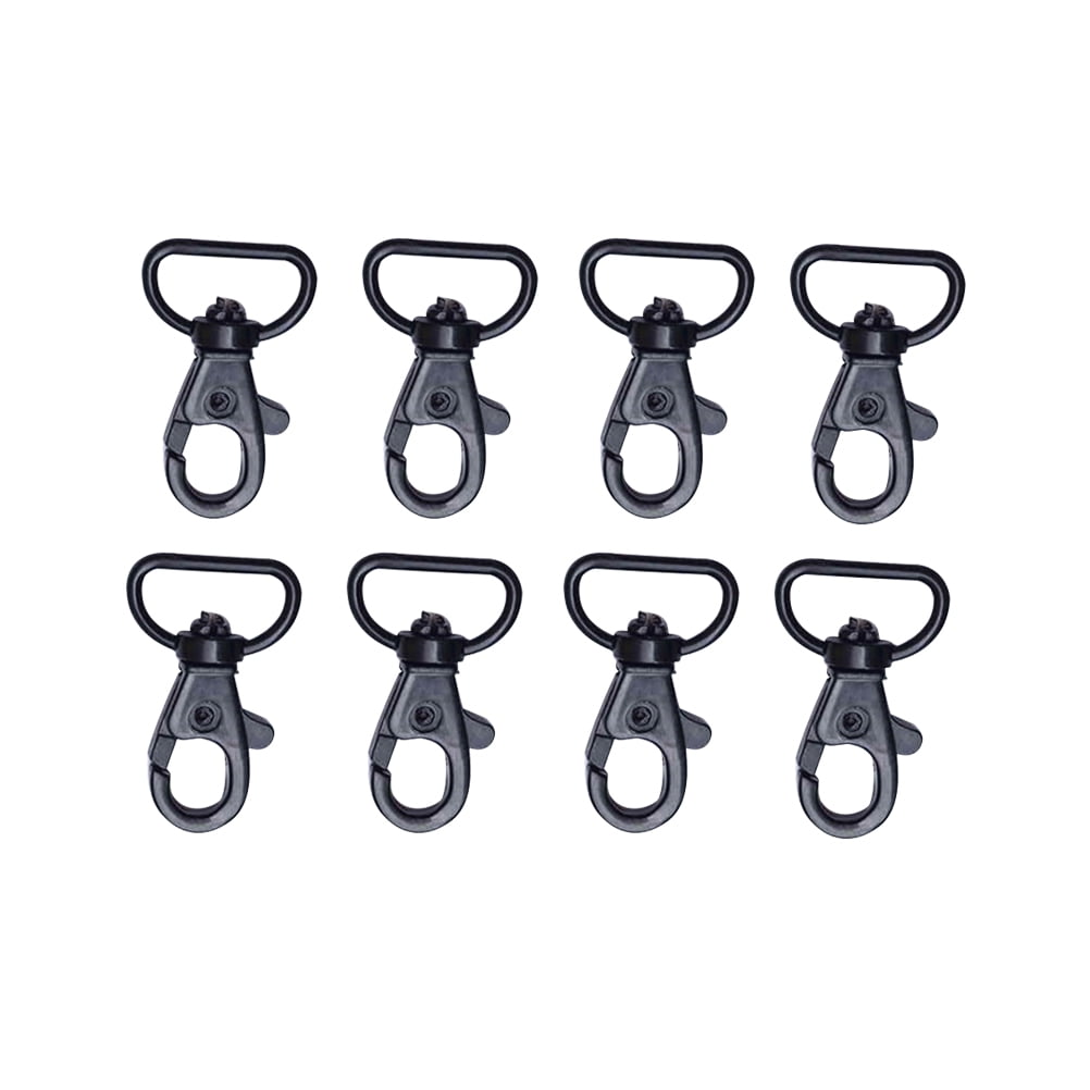 8pcs Keychain Hooks with Swivel Drings Heavy Duty Snap Lobster Claw