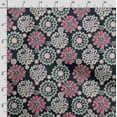 thumbnail image 3 of Soimoi Floral Printed, Cotton Fleece Fabric By The Yard- Sewing DIY Stretch Fabric 56 Inches Wide WarmFabric For Hats, Coats, Gloves, Blankets-Blue, 3 of 5