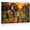 Frame-style, variant on Western Canvas Wall Art Cowboy Cowgirl Sunset Horse Log Cabin Farmhouse Decor Rustic Country Ranch Scene Boy Dog Wall Pictures for Living Room Bedroom Decor