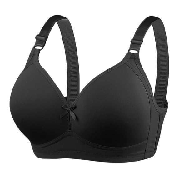 Plus Size Push Up Bras for Women Hide Back Fat Smoothing Bra Underwire Support Bras Black 50