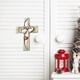 thumbnail image 3 of Cruz Tallada Cruz De Madera Cruz Colgante Cruz Tallada Corazones Entrelazados Amor Cruz De Madera Diseño Tallado A Mano Para Colgar En La Pared Hogar Sala De Estar Decoración ANGGREK Wooden Cross, 3 of 7