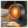 thumbnail image 4 of 1200W Desktop Warm Air Heater 2-speed Electric Heater PTC Fast Heating Household Radiator Quiet For Office Room Desk Indoor Use ,Warm Any Angle, 4 of 7