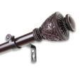 thumbnail image 2 of Domovina Rona 1" Single Curtain Rod-Color:Mahogany,Size:48"-84", 2 of 2