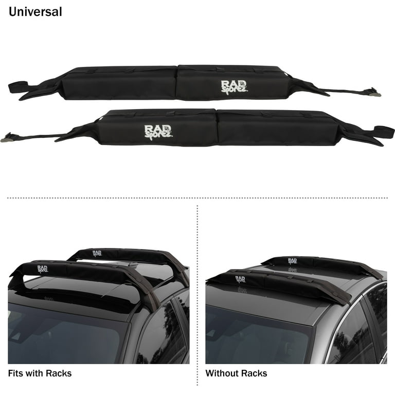 Free Shipping RAD Sportz Universal Canoe Surfboard or Kayak Roof Rack Pads and Straps Walmart