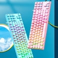 thumbnail image 4 of Clavier de Jeu Mécanique, Clavier de Jeu Filaire à 87 Touches, Clavier de Jeu Rétroéclairé RVB, Conception Ergonomique, pour Ordinateur Portable PC, pour Rédacteurs, Réviseurs, 4 of 8