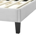 thumbnail image 6 of Modway Soleil Performance Velvet Queen Bed in Light Gray, 6 of 10