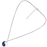 Onaparter Chinese Philosophy Amulet Jewelry Chain Necklace Yin-yang Taichi Pendant Necklace As Shown