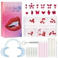 thumbnail image 1 of Colored Drill Teeth Decoration Inlay Drill Tool DIY Set Tooth Sticker Drill Decoration Various Models Beauty Set 6 Grid Drill Set, 1 of 5