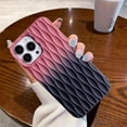 thumbnail image 3 of Cute Water Ripple for iPhone 14 Pro Max Case,Wave Shape Camera Lens Protection Shockproof Soft Silicone Gradient Phone Cases for 14 Pro Max 6.7" (Coral Pink Black), 3 of 11