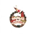 thumbnail image 2 of Christmas Wreath ,Old Man Snowman Rattan Ring Pendant Rattan Wreath, Christmas Tree Decoration 12 Inches Christmas Decoration Supplies, 2 of 7