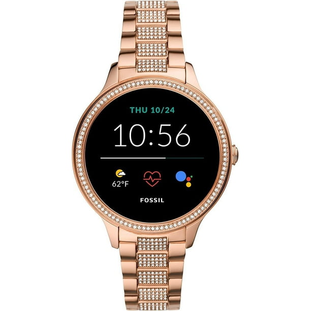Smartwatch Reloj Fossil Q Venture HR Gen 4 Mujer 41mm Acero Fossil FTW6011 Walmart en linea