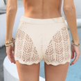 thumbnail image 5 of REDARER Womens Crochet Lace Cover Up Shorts High Waist for Summer Beach and Bikini Swimwear,XL, 5 of 5