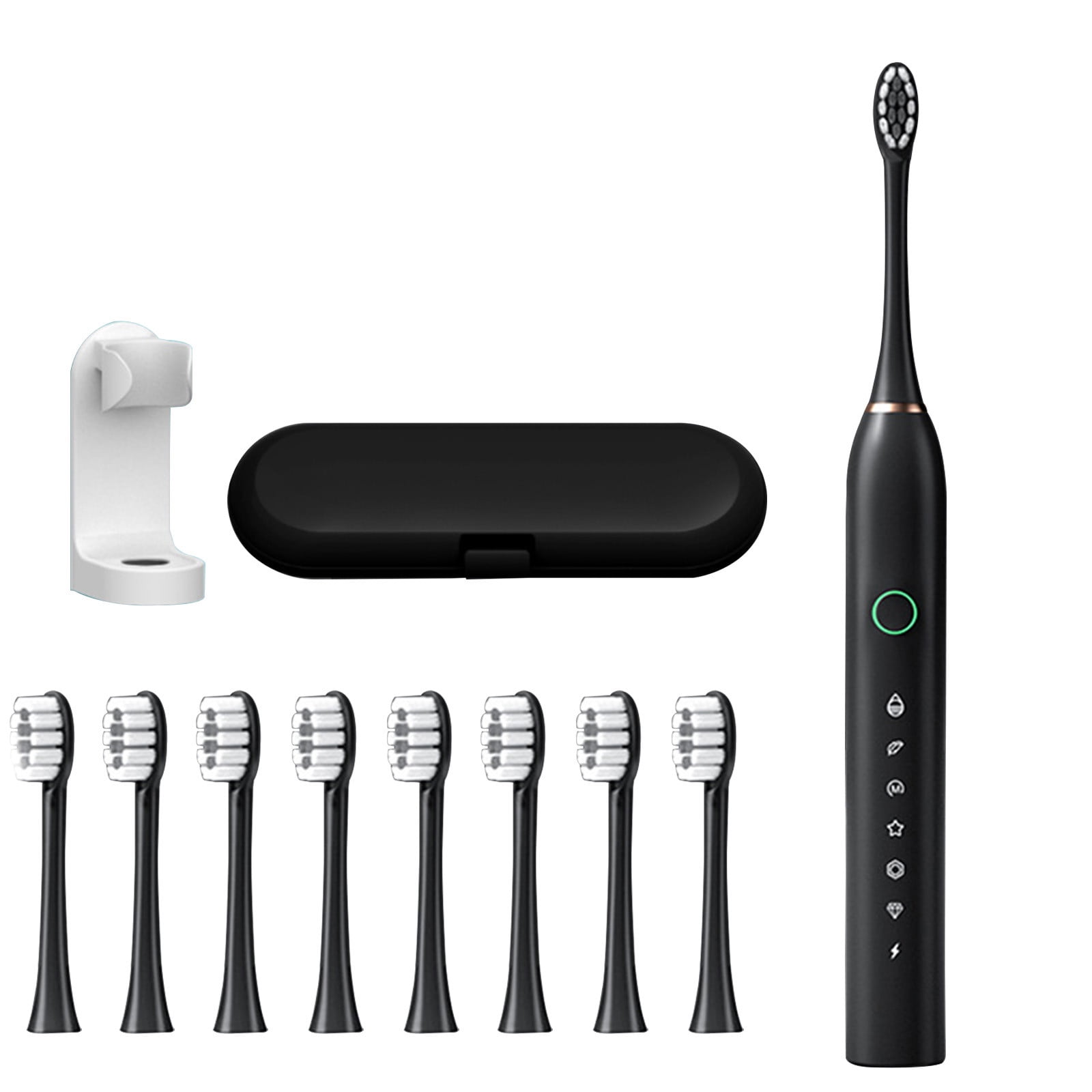 Sonic Electric Toothbrush with 8 Brush Heads for Adults and Kids, One