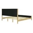 thumbnail image 4 of Christopher Knight Home Modern Boucle Upholstered King Bed Frame with Headboard, Solid Wood Legs, White, 4 of 6