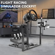 Marada Flight Simulator Cockpit Racing Steering Stand Adjustable Fit for Thrustmaster HOTAS Warthog
