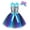 A01002-Deep Blue, variant on Jurebecia Girls Princess Costumel Halloween Dress for Christmas, Birthday with Accessories, Ages 6-7, Multicolor)