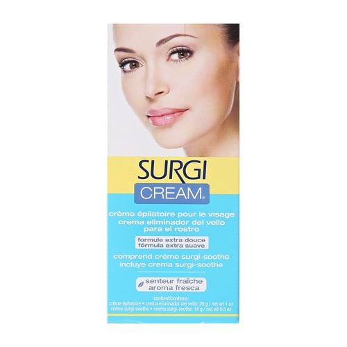 Surgi-cream Hair Remover Extra Gentle Formula For Face, 1 Oz - Walmart.com