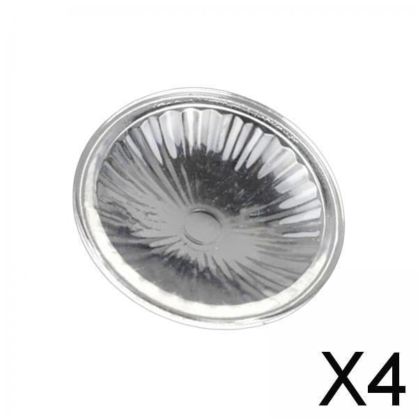 4x Plato Calentador de Aceite, Plato de Revestimiento de Fusión Reutilizable de Vidrio, Redondo para Lámpara Aromática , Lámparas Eléctricas, 4 piezas