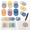 Round Morandi, variant on Round Morandi 800 Count Transparent Round Sticky Notes with Marker Pen