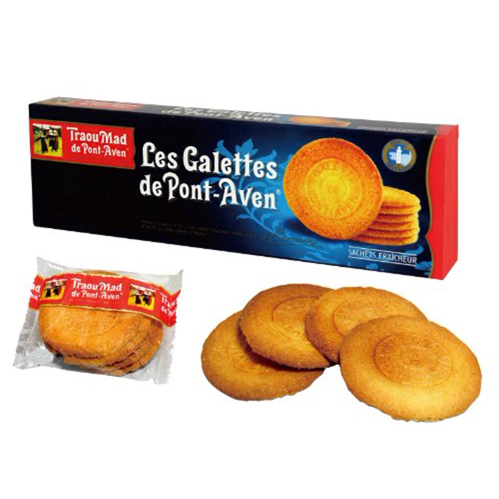 Les Galettes De Pont Aven Ce Soir Traou Mad Galettes de Pont Aven - French Galettes Butter Cookies - 3.5
