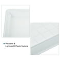 thumbnail image 4 of Uxcell Plastic Square Flower Drip Trays for Gardening 6pcs White 6", 4 of 5