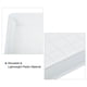thumbnail image 4 of Planta Maceta Platillo 7 Pulgadas Plástico Cuadrado Flor Goteo Bandeja para Interior Exterior Blanco Paquetes de 6, 4 of 5