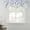 Blue, variant on Blue Floral Tie Up Valance Curtains for Windows, Kitchen Curtains Window Treatments, Retro Blossom Flower Botanical Leaf Plant Short Window Shades Valances for Bedroom Bathroom Cafe 42"x12"