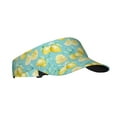 thumbnail image 2 of Yiaed Yellow Lemon Print Sport Sun Visor Hats Adjustable Empty Top Baseball Cap Cotton Ball Caps for Women and Men, 2 of 5
