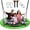 Green, variant on YN  43" Saucer Tree Swing for Kids Adult, 700lbs Weight Capacity, Waterproof Flying Saucer Swing with Adjustable Hanging Straps, Swing Seats for Backyard Outdoor Indoor Playground, Blue
