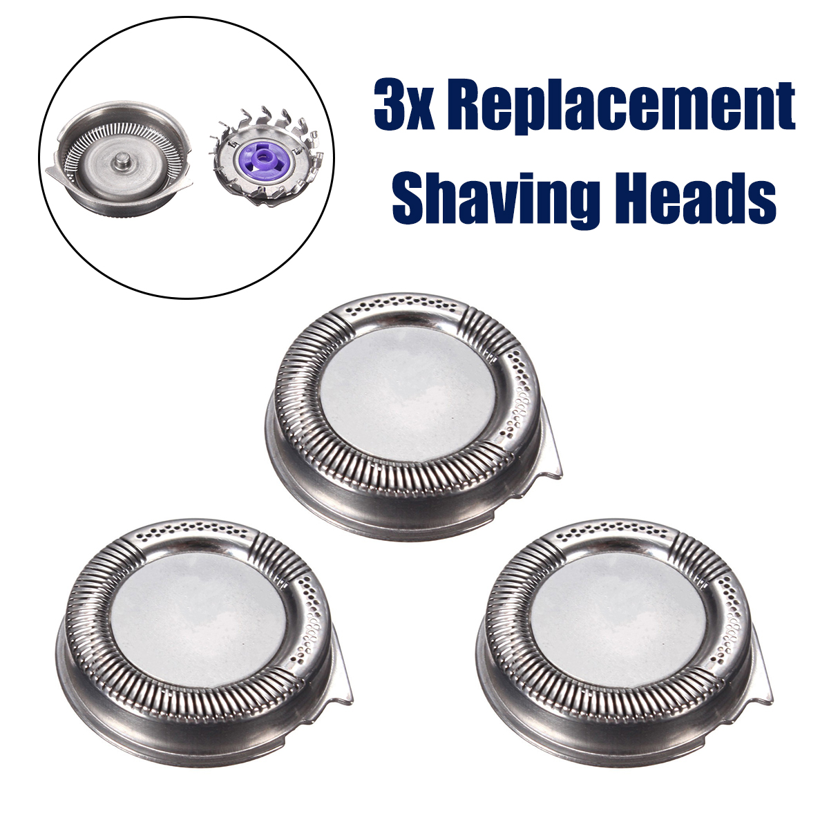 3Pack Shaver Razor Head Replacement Blades Cutters For Philips For