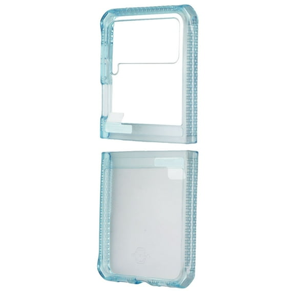 ITSKINS Hybrid R // Clear Series Case for Samsung Galaxy Z Flip3 5G - Light Blue