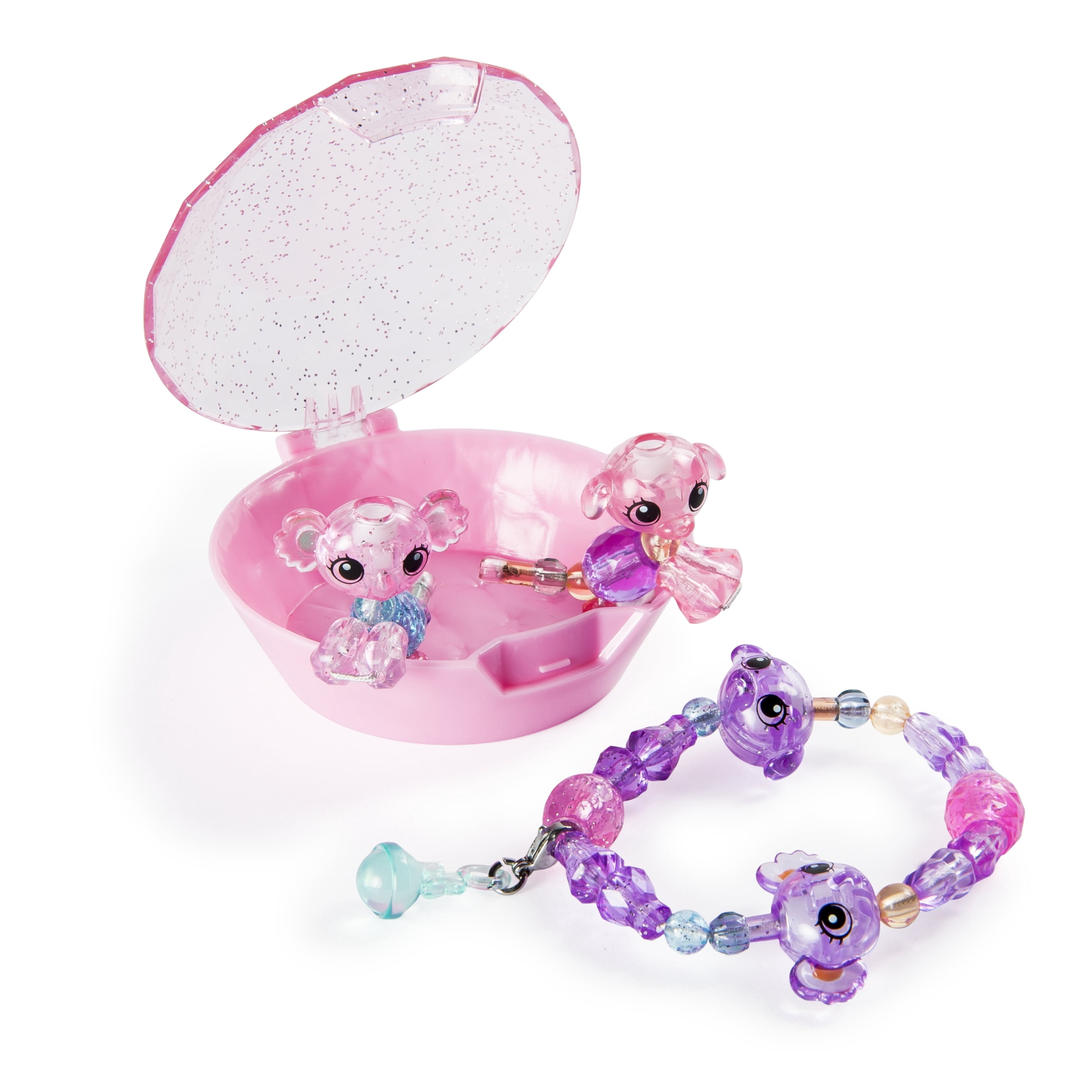 Twisty Petz, Series 2 Babies 4-Pack, Koalas and Puppies Collectible Bracelet and Case (Pink) for Kids