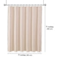 thumbnail image 5 of Americanflat 71x71 Woven Linen Pink Shower Curtain with Tassel Accents - Includes 12 Grommets and Hooks - 100% Polyester, 5 of 8