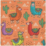 GZHJMY Llama Pattern Napkins Table Decorations Napkin Set for Gift Giving, Dining, Parties 20 x 20in