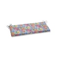 thumbnail image 2 of Pillow Perfect 621876 Outdoor & Indoor Make It Rain Zinnia Bench Cushion, Blue, 2 of 2