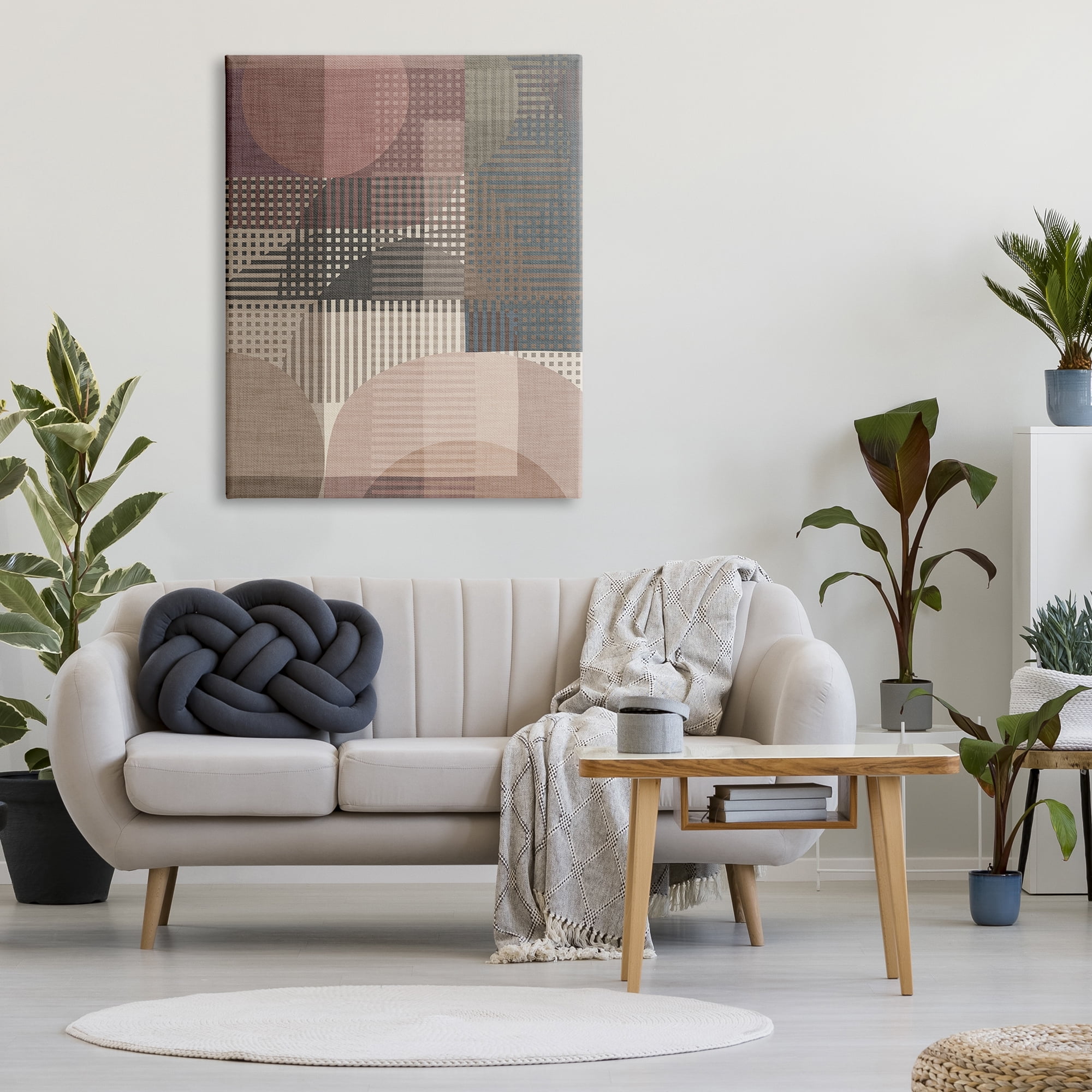Stupell Industries Rustic Earthy Abstraction Abstract Painting Gallery Wrapped Canvas Art Print Wall Art, 36 x 48
