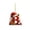 B, variant on 2D Acrylic Alphabet Christmas Ornament, Flat Letter Pendant for Christmas Tree Decoration, Holiday Home Decor Hanging Ornament, Cute Alphabet Design for Festive Decor