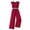 M32 Wine, variant on Tfken Summer Girls Jumpsuit Fly Sleeve Crew Neck Polka Dot Print Button Onesie With Belt Trendy Daily Wear Children Comfortable Bodysuit Red Size 10-11 Years