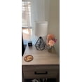 thumbnail image 2 of DingLiLighting Black Cage Metal Base Table Lamp with Shade, 5W LED Bulb Included, 2 of 9