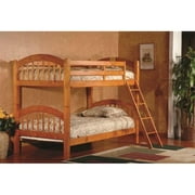 Bella Esprit 45125O Twin/Twin Stackable Bunk Bed Oak Finish